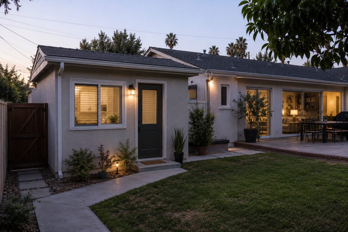 Example Junior ADU with its own separate entrance within the primary home